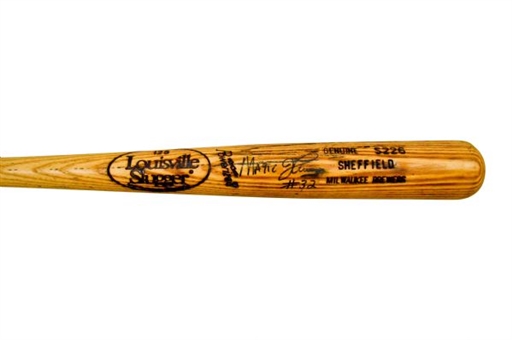 Magic Johnson Signed Gary Sheffield Model Baseball Bat